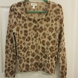 Leopard print cardigan